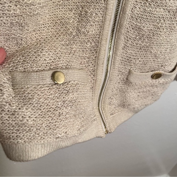 Jones New York Collection Tweed Jacket Beige Cream XS - Picture 5 of 10